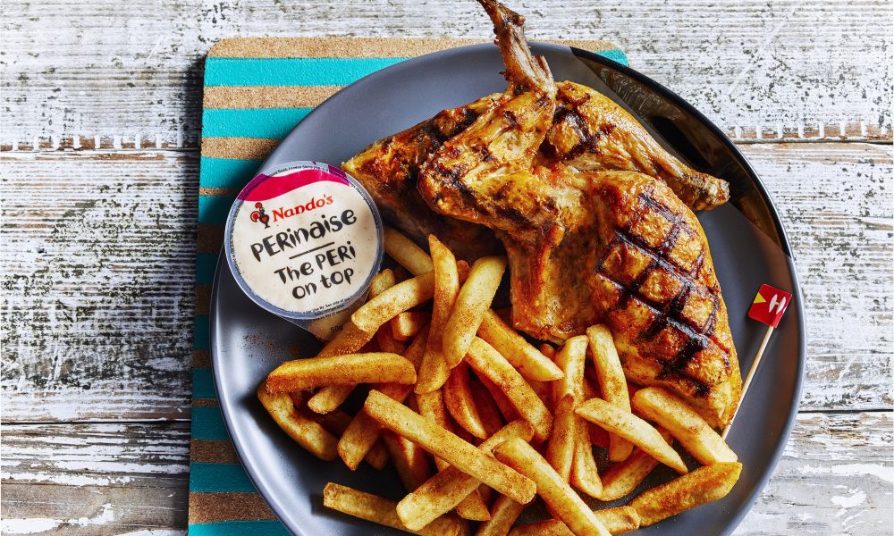 A way to the heart. A delicious meal at Nandos is always a winner!